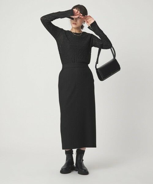 green label relaxing / グリーンレーベル リラクシング カットソー | シアー レース プルオーバー カットソー | 詳細10