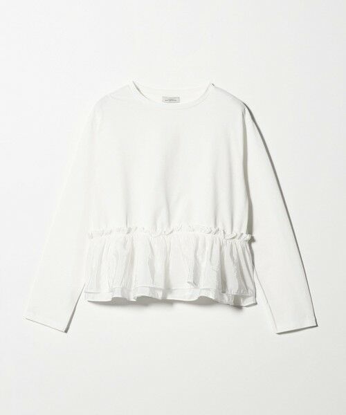 green label relaxing / グリーンレーベル リラクシング カットソー | 【WEB限定】＜at ease＞ドッキング フリル プルオーバー カットソー | 詳細7