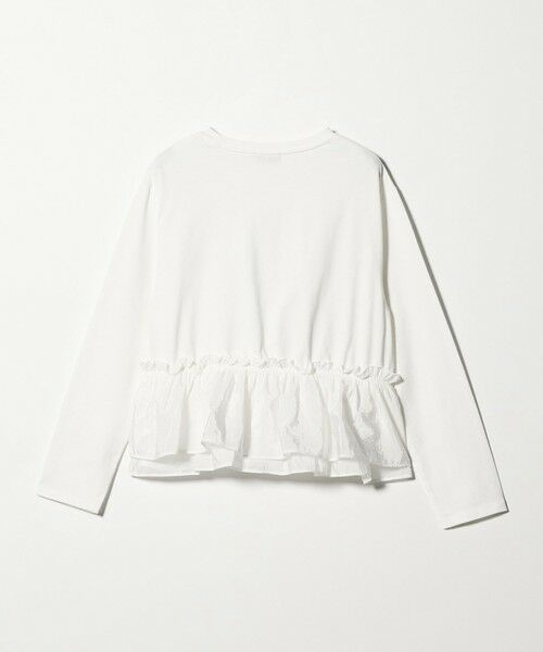 green label relaxing / グリーンレーベル リラクシング カットソー | 【WEB限定】＜at ease＞ドッキング フリル プルオーバー カットソー | 詳細8