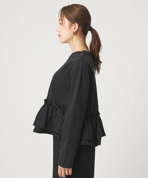 green label relaxing / グリーンレーベル リラクシング カットソー | 【WEB限定】＜at ease＞ドッキング フリル プルオーバー カットソー | 詳細16