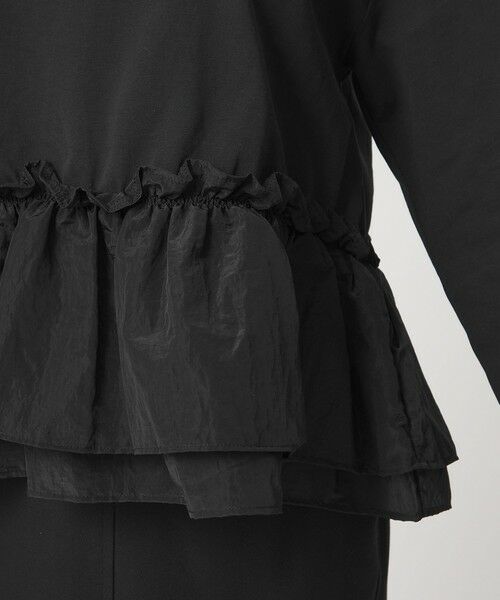 green label relaxing / グリーンレーベル リラクシング カットソー | 【WEB限定】＜at ease＞ドッキング フリル プルオーバー カットソー | 詳細20