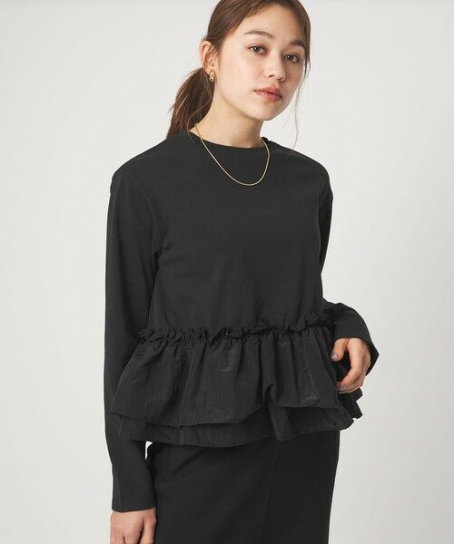 green label relaxing / グリーンレーベル リラクシング カットソー | 【WEB限定】＜at ease＞ドッキング フリル プルオーバー カットソー | 詳細11