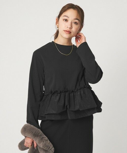 green label relaxing / グリーンレーベル リラクシング カットソー | 【WEB限定】＜at ease＞ドッキング フリル プルオーバー カットソー | 詳細12