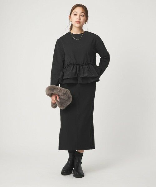 green label relaxing / グリーンレーベル リラクシング カットソー | 【WEB限定】＜at ease＞ドッキング フリル プルオーバー カットソー | 詳細13