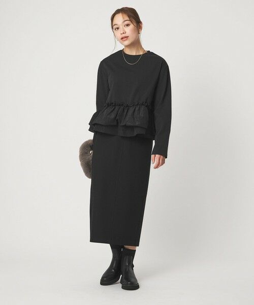 green label relaxing / グリーンレーベル リラクシング カットソー | 【WEB限定】＜at ease＞ドッキング フリル プルオーバー カットソー | 詳細14