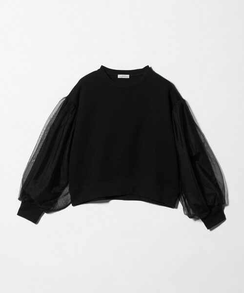 green label relaxing / グリーンレーベル リラクシング スウェット | 【WEB限定】＜at ease＞チュール ドッキング スウェット プルオーバー | 詳細8