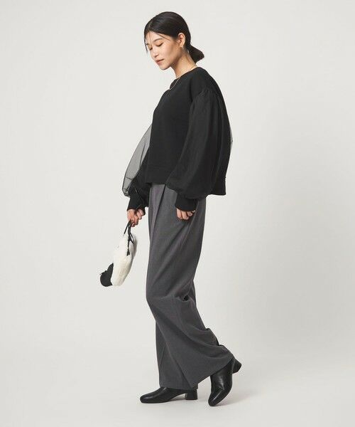green label relaxing / グリーンレーベル リラクシング スウェット | 【WEB限定】＜at ease＞チュール ドッキング スウェット プルオーバー | 詳細5