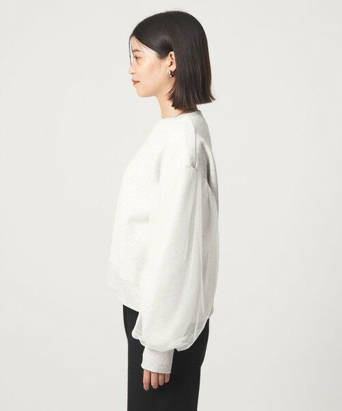 green label relaxing / グリーンレーベル リラクシング スウェット | 【WEB限定】＜at ease＞チュール ドッキング スウェット プルオーバー | 詳細17