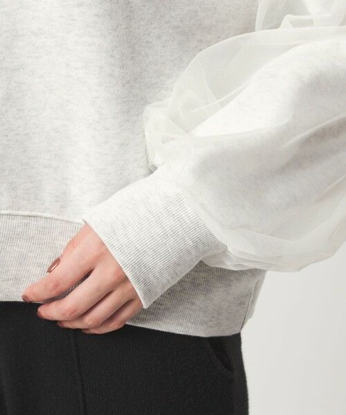 green label relaxing / グリーンレーベル リラクシング スウェット | 【WEB限定】＜at ease＞チュール ドッキング スウェット プルオーバー | 詳細20