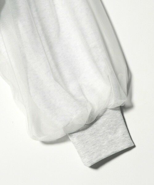 green label relaxing / グリーンレーベル リラクシング スウェット | 【WEB限定】＜at ease＞チュール ドッキング スウェット プルオーバー | 詳細27