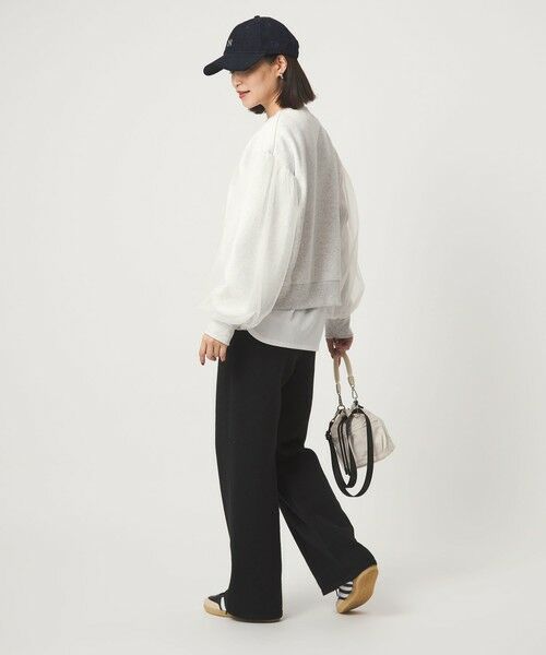 green label relaxing / グリーンレーベル リラクシング スウェット | 【WEB限定】＜at ease＞チュール ドッキング スウェット プルオーバー | 詳細15