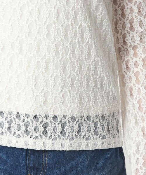 green label relaxing / グリーンレーベル リラクシング カットソー | 【WEB限定】＜at ease＞シャーリングレース プルオーバー カットソー | 詳細11