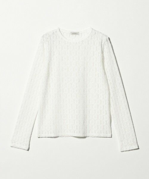 green label relaxing / グリーンレーベル リラクシング カットソー | 【WEB限定】＜at ease＞シャーリングレース プルオーバー カットソー | 詳細13