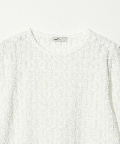 green label relaxing / グリーンレーベル リラクシング カットソー | 【WEB限定】＜at ease＞シャーリングレース プルオーバー カットソー | 詳細15