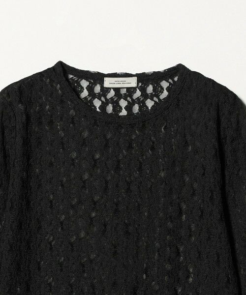 green label relaxing / グリーンレーベル リラクシング カットソー | 【WEB限定】＜at ease＞シャーリングレース プルオーバー カットソー | 詳細25
