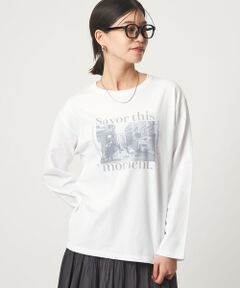 green label relaxing / グリーンレーベル リラクシング カットソー | 【WEB限定】＜at ease＞アソート フォト  ロングスリーブ カットソー