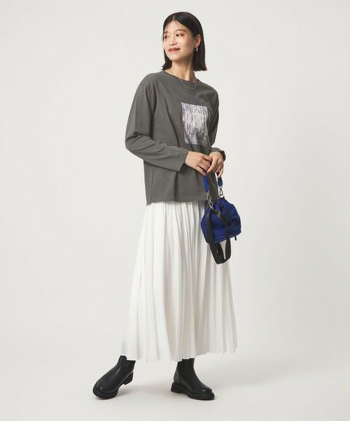 green label relaxing / グリーンレーベル リラクシング カットソー | 【WEB限定】＜at ease＞アソート フォト  ロングスリーブ カットソー | 詳細2