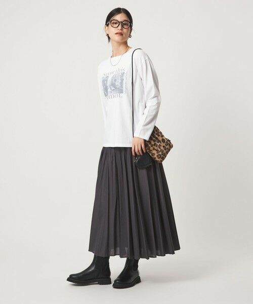 green label relaxing / グリーンレーベル リラクシング カットソー | 【WEB限定】＜at ease＞アソート フォト  ロングスリーブ カットソー | 詳細12