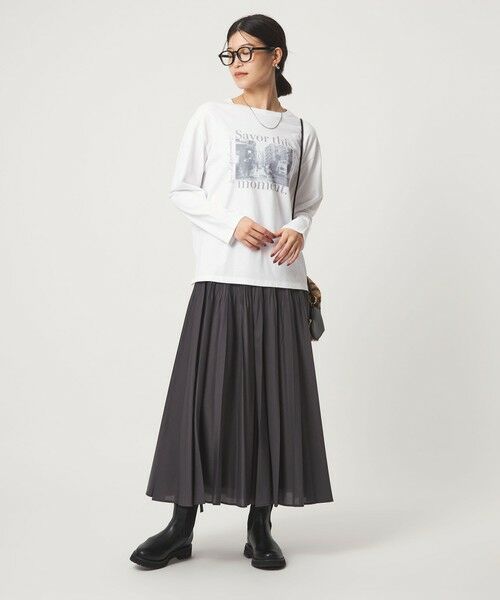 green label relaxing / グリーンレーベル リラクシング カットソー | 【WEB限定】＜at ease＞アソート フォト  ロングスリーブ カットソー | 詳細11