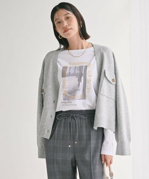 green label relaxing / グリーンレーベル リラクシング カットソー | 【WEB限定】＜at ease＞アソート フォト  ロングスリーブ カットソー | 詳細23