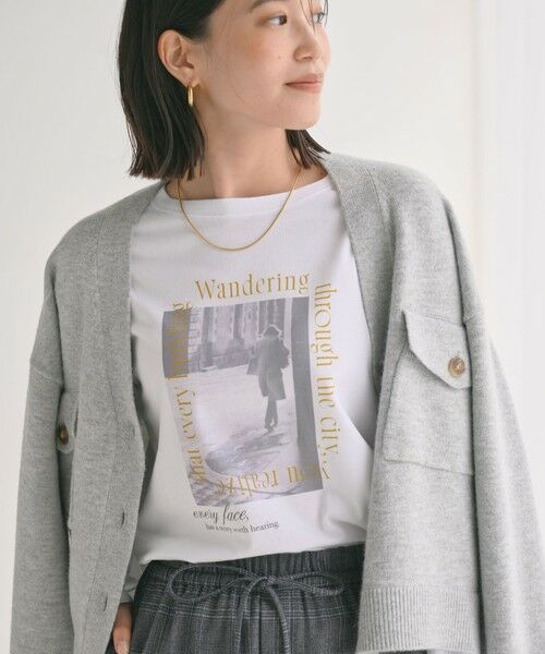 green label relaxing / グリーンレーベル リラクシング カットソー | 【WEB限定】＜at ease＞アソート フォト  ロングスリーブ カットソー | 詳細24