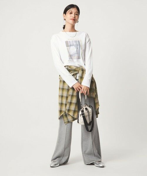 green label relaxing / グリーンレーベル リラクシング カットソー | 【WEB限定】＜at ease＞アソート フォト  ロングスリーブ カットソー | 詳細27