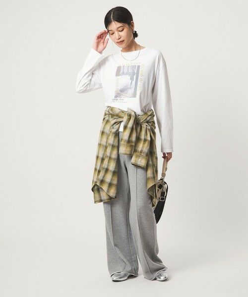 green label relaxing / グリーンレーベル リラクシング カットソー | 【WEB限定】＜at ease＞アソート フォト  ロングスリーブ カットソー | 詳細28