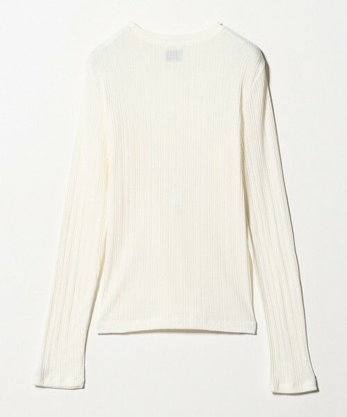 green label relaxing / グリーンレーベル リラクシング カットソー | 【WEB限定】＜at ease＞シアー リブ カットソー | 詳細9