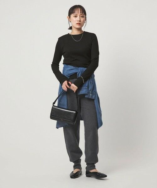 green label relaxing / グリーンレーベル リラクシング カットソー | 【WEB限定】＜at ease＞シアー リブ カットソー | 詳細14