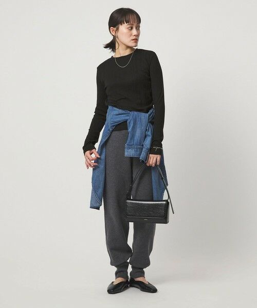 green label relaxing / グリーンレーベル リラクシング カットソー | 【WEB限定】＜at ease＞シアー リブ カットソー | 詳細15