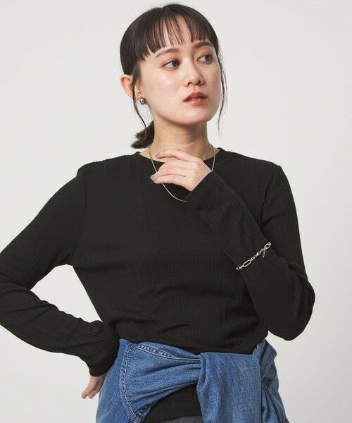 green label relaxing / グリーンレーベル リラクシング カットソー | 【WEB限定】＜at ease＞シアー リブ カットソー | 詳細12