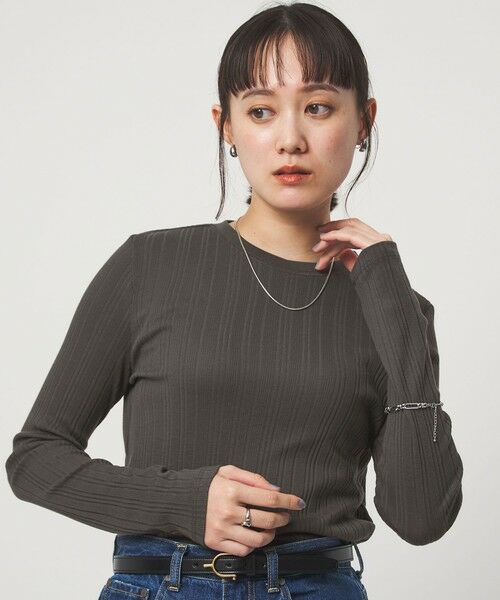 green label relaxing / グリーンレーベル リラクシング カットソー | 【WEB限定】＜at ease＞シアー リブ カットソー | 詳細19