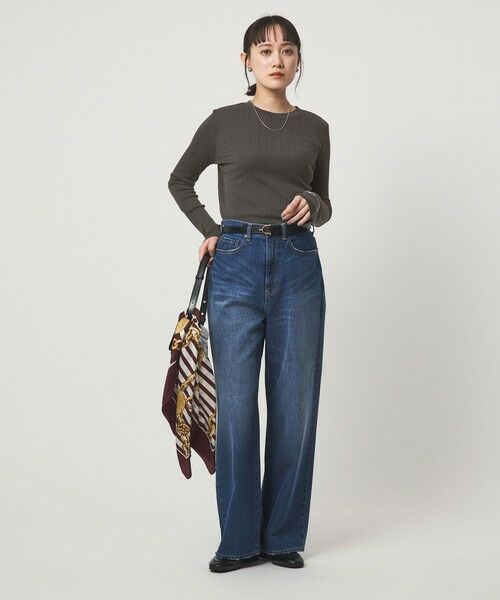 green label relaxing / グリーンレーベル リラクシング カットソー | 【WEB限定】＜at ease＞シアー リブ カットソー | 詳細21