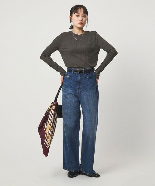 green label relaxing / グリーンレーベル リラクシング カットソー | 【WEB限定】＜at ease＞シアー リブ カットソー | 詳細22