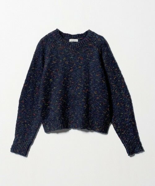 green label relaxing/グリーンレーベル リラクシング ミックスヤーン プルオーバー ニット NAVY FREE green label relaxing/グリーンレーベル リラクシング ミックスヤーン プルオーバー ニット NAVY FREE