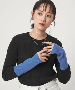 green label relaxing / グリーンレーベル リラクシング ニット・セーター | 【WEB限定】＜at ease＞バイカラー クルーネック プルオーバー ニット