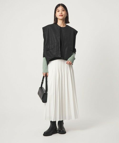 green label relaxing / グリーンレーベル リラクシング ニット・セーター | 【WEB限定】＜at ease＞バイカラー クルーネック プルオーバー ニット | 詳細7