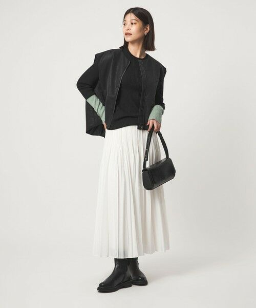 green label relaxing / グリーンレーベル リラクシング ニット・セーター | 【WEB限定】＜at ease＞バイカラー クルーネック プルオーバー ニット | 詳細8