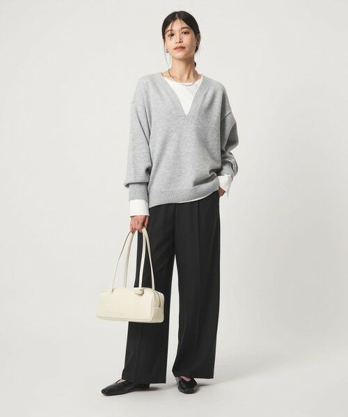 green label relaxing / グリーンレーベル リラクシング ニット・セーター | 【WEB限定】＜at ease＞スキッパー プルオーバー ニット ウォッシャブル | 詳細10