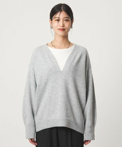 green label relaxing / グリーンレーベル リラクシング ニット・セーター | 【WEB限定】＜at ease＞スキッパー プルオーバー ニット ウォッシャブル | 詳細12