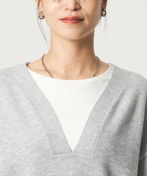 green label relaxing / グリーンレーベル リラクシング ニット・セーター | 【WEB限定】＜at ease＞スキッパー プルオーバー ニット ウォッシャブル | 詳細15