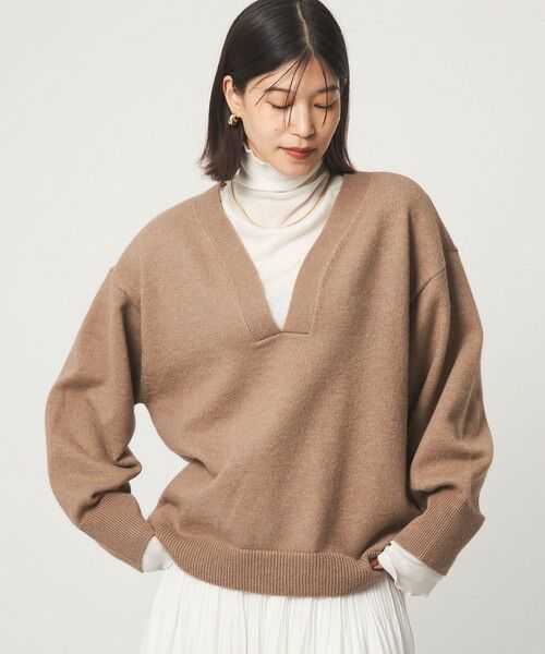 green label relaxing / グリーンレーベル リラクシング ニット・セーター | 【WEB限定】＜at ease＞スキッパー プルオーバー ニット ウォッシャブル | 詳細24