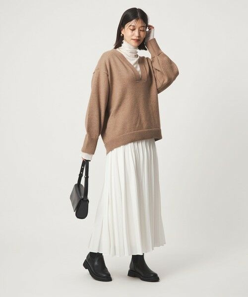 green label relaxing / グリーンレーベル リラクシング ニット・セーター | 【WEB限定】＜at ease＞スキッパー プルオーバー ニット ウォッシャブル | 詳細27