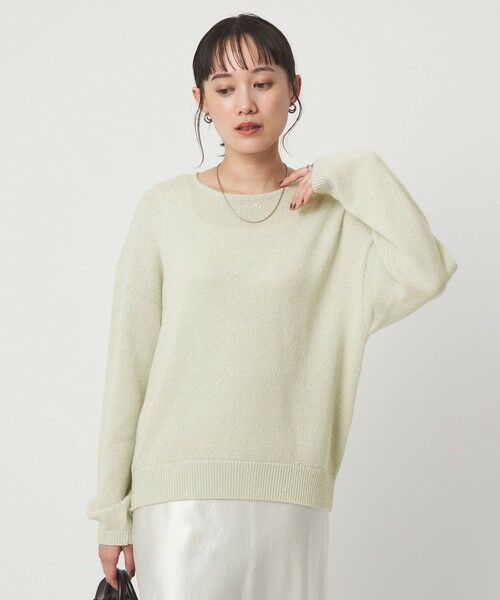 green label relaxing / グリーンレーベル リラクシング ニット・セーター | スパンコール ニット プルオーバー ウォッシャブル | 詳細12