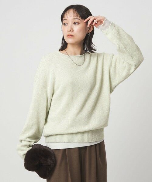 green label relaxing / グリーンレーベル リラクシング ニット・セーター | スパンコール ニット プルオーバー ウォッシャブル | 詳細16