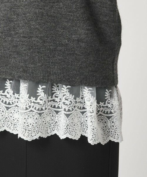 green label relaxing / グリーンレーベル リラクシング ニット・セーター | ニット × レース キャミソール プルオーバー セット | 詳細14