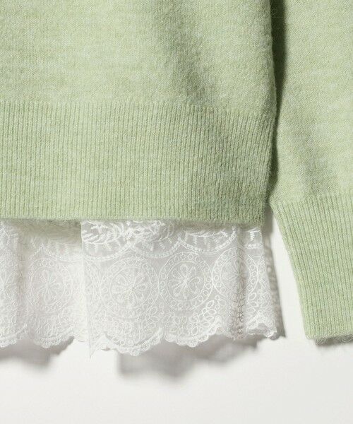 green label relaxing / グリーンレーベル リラクシング ニット・セーター | ニット × レース キャミソール プルオーバー セット | 詳細30