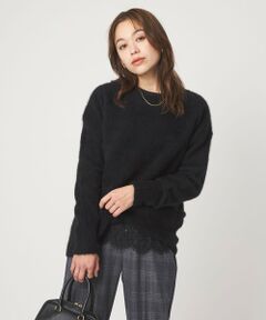 green label relaxing / グリーンレーベル リラクシング ニット・セーター | ヘアリー ニット ロング プルオーバー