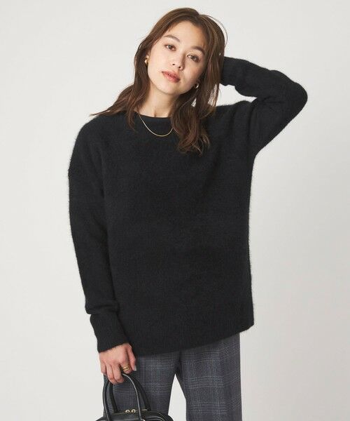 green label relaxing / グリーンレーベル リラクシング ニット・セーター | ヘアリー ニット ロング プルオーバー | 詳細1