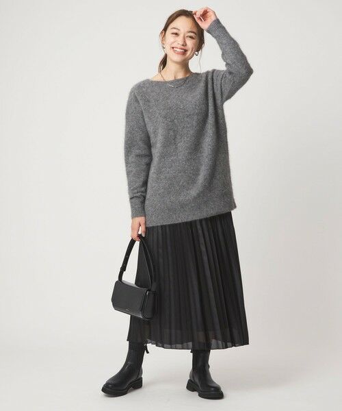 green label relaxing / グリーンレーベル リラクシング ニット・セーター | ヘアリー ニット ロング プルオーバー | 詳細7